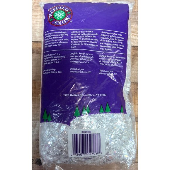 Buffalo Snow Flakes Iridescent Sprinkles 3 Oz Bag - Picture 2 of 3